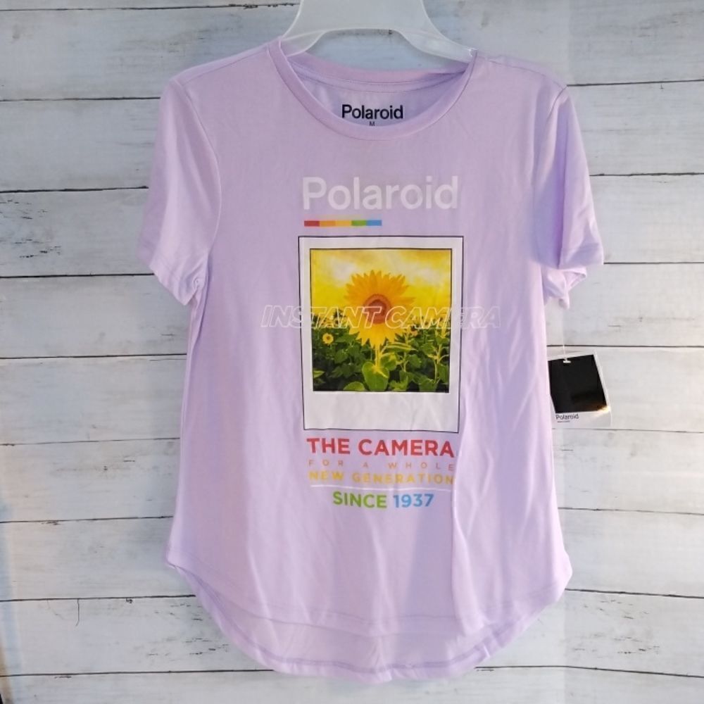 Womens Graphic Polaroid Lounge Pajama Shirt